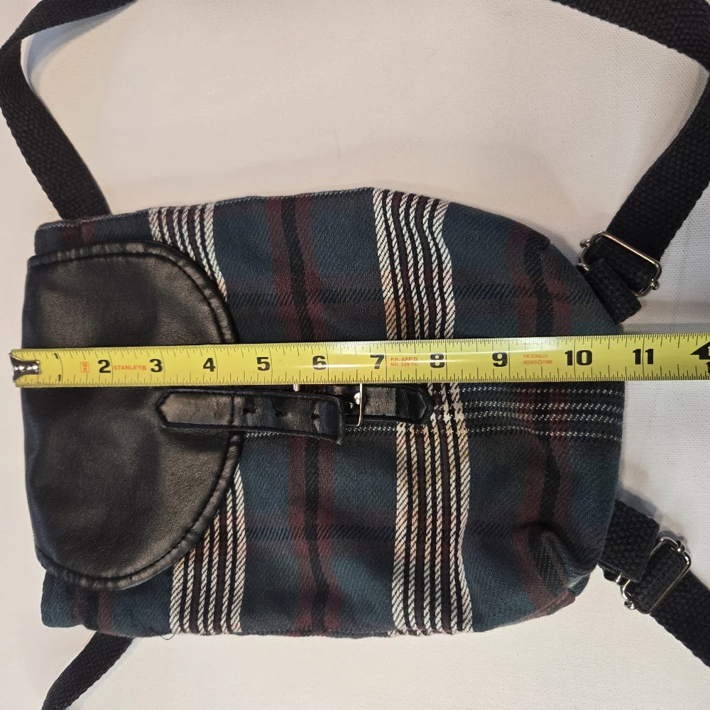 Plaid Womens‎ Mini Backpack With Adjustable Straps Punk Goth Festival